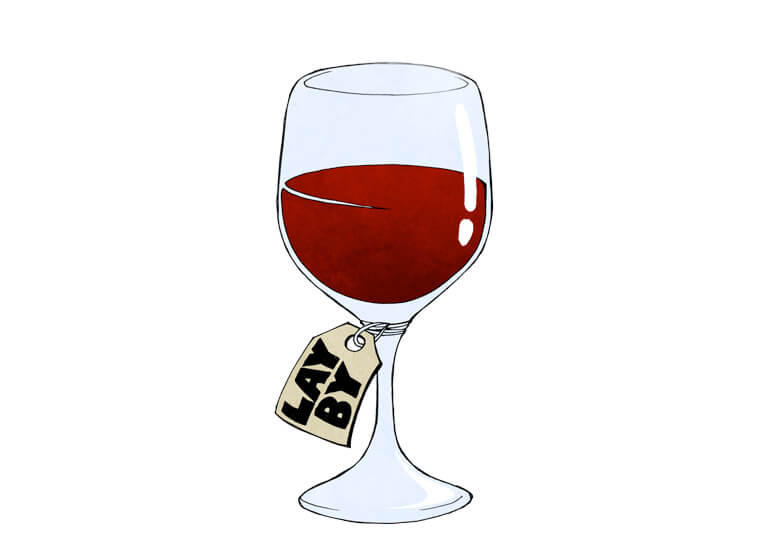 glass of wine illustration