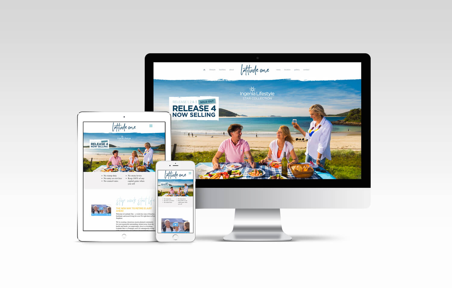 Latitude One responsive website