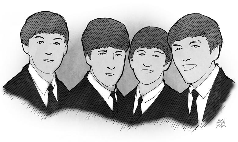 the beatles illustration