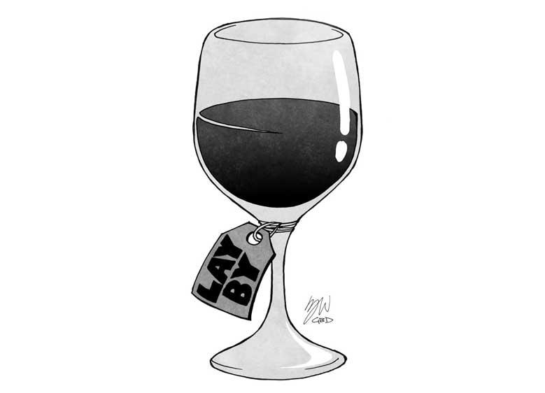 Lay-By Wine Illustration