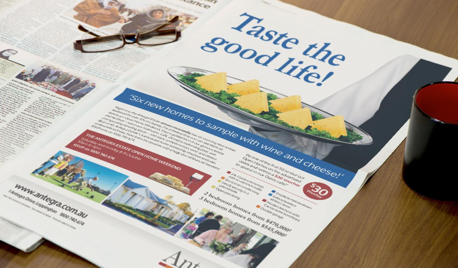Taste the good life press ad