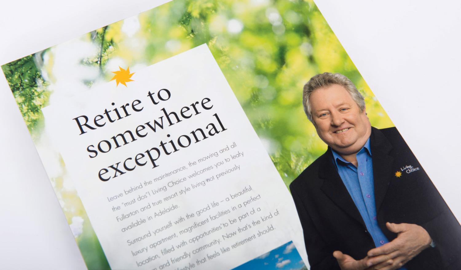 Retire to somewhere exceptional press ad